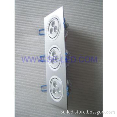 rectangle high power 3*3*1w led ceiling lighting with Epistar chip